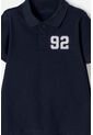 Camiseta Tipo Polo De Mic Azul Para Niño 2T A 5T 4T de LittleMic