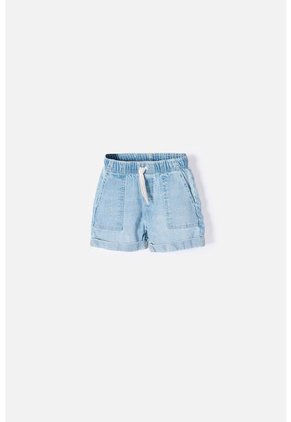 Short De Littlemic Con Cordón Azul Para Niña 2T A 5T 5T