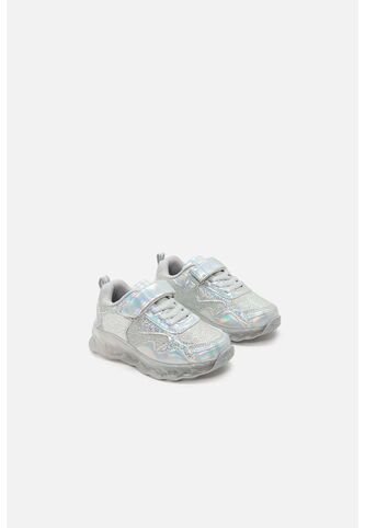 Tenis De Littlemic Plateados Con Cordón Para Niña 27 LittleMic