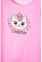 Camiseta De Littlemic Manga Corta Rosada Para Niña 2T A 5T 4T de LittleMic