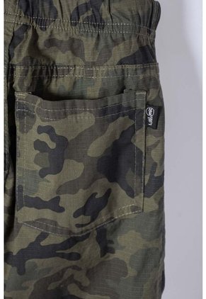 Bermuda De Littlemic Con Cordón Verde Para Niño 2T A 5T 2T