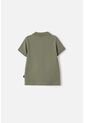Camiseta Tipo Polo De Littlemic Verde Para Niño 2T A 5T 5T de LittleMic