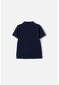 Camiseta Tipo Polo De Mic Azul Para Niño 2T A 5T 2T de LittleMic