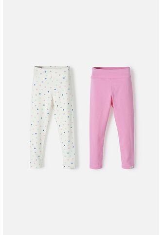 Pack X2 Legging De Littlemic Multicolor Para Niña 2T A 5T 5T LittleMic