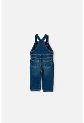 Overall De Littlemic Denim Azul Para Bebé Unisex 3-6