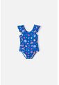 Vestido De Baño De Littlemic Azul Para Niña 2T A 5T 4T de LittleMic