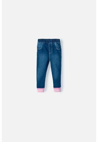 Jegging De LittleMic Indigo Oscuro Para Bebé Niña 6-9 LittleMic