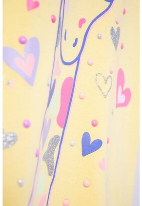 Camiseta LittleMic Manga Corta Amarilla Para Niña 2T A 5T 2T