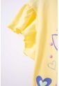 Camiseta LittleMic Manga Corta Amarilla Para Niña 2T A 5T 2T de LittleMic