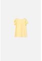 Camiseta LittleMic Manga Corta Amarilla Para Niña 2T A 5T 2T de LittleMic