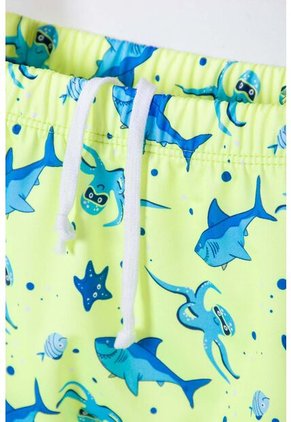 Conjunto De Baño De Littlemic Manga Larga Azul Y Verde Para Niño 2T A 6T 3T