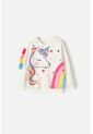 Buzo LittleMic De Cuello Redondo Marfil Para Niña De 2T A 5T 4T de LittleMic