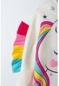 Buzo LittleMic De Cuello Redondo Marfil Para Niña De 2T A 5T 4T de LittleMic