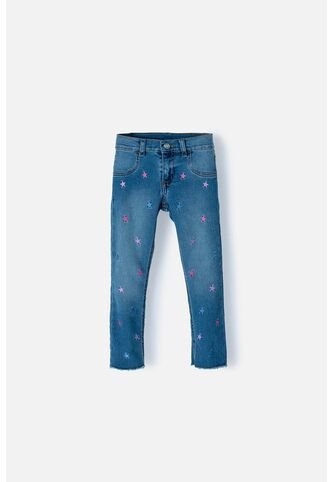 Jean De Little Mic Indigo Medio Para Niña 2T LittleMic