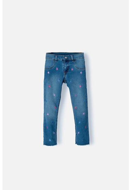Jean De Little Mic Indigo Medio Para Niña 2T