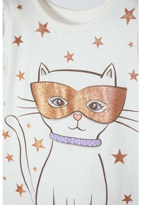 Conjunto De Littlemic Con Falda En Tull Marfil Para Niña 2T A 5T 4T