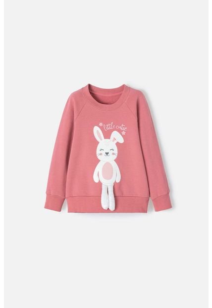 Buzo De LittleMic Cerrado Rosa Viejo Para Niña 2T A 5T 2T