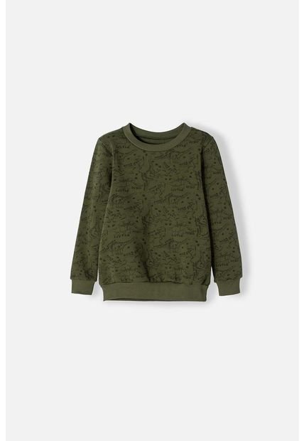 Buzo De LittleMic Cerrado Verde Para Niño 2T A 5T 3T