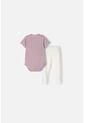 Conjunto De LittleMic Con Body Lila Para Bebé Niña 3-6 de LittleMic