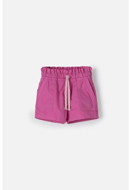 Short De LittleMic Con Cordón Rosado Para Niña 2T A 5T 3T