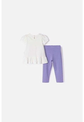 Conjunto LittleMic Multicolor De Camiseta Estampada Para Bebé Niña 12-18