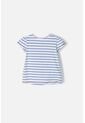 Camiseta Littlemic Blanca Con Azul Y Brillos Para Niña 2T A 5T 4T de LittleMic