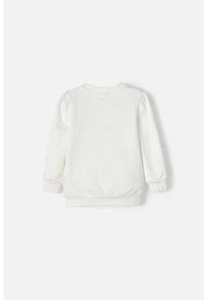 Buzo De LittleMic Marfil De Diseño Cerrado Para Niña 2T A 5T 3T