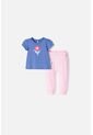 Conjunto LittleMic Multicolor Estampado En Frente Para Bebé Niña 3-6 de LittleMic