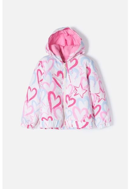 Chaqueta LittleMic Multicolor Con Cierre Ajustable En Frente Para Niña 2T A 5T 3T