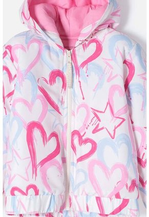 Chaqueta LittleMic Multicolor Con Cierre Ajustable En Frente Para Niña 2T A 5T 3T