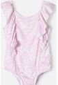 Vestido De Baño De Littlemic Rosado Para Niña 2T A 5T 4T de LittleMic