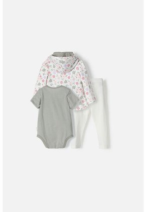 Conjunto LittleMic Multicolor Con Leggins Y Chaqueta Para Bebé Niña 6-9
