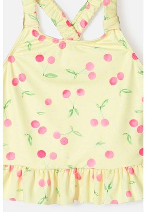 Vestido De Baño Littlemic Manga Sisa Para Niña 2T A 5T 2T