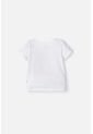 Camiseta LittleMic Marfil Manga Corta Para Niña 2T A 5T 5T de LittleMic