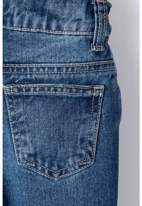 Jean LittleMic En Denim Tono Medio Cinco Bolsillos Para Niño 2T A 5T 5T