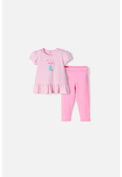 Conjunto De Littlemic Con Pantalón Largo Multicolor Parra Bebé Niña 3-6