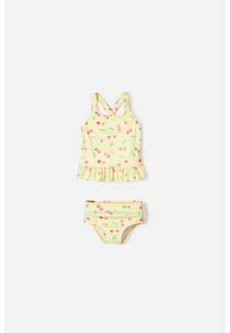 Vestido De Baño Littlemic Manga Sisa Para Niña 2T A 5T 4T LittleMic
