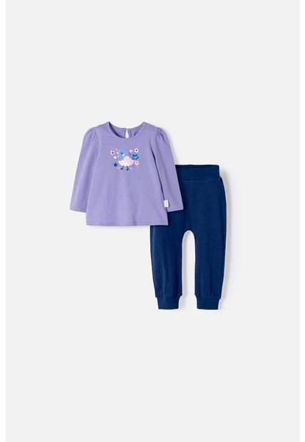 Conjunto De Littlemic Con Pantalón Largo Multicolor Parra Bebé Niña 3-6