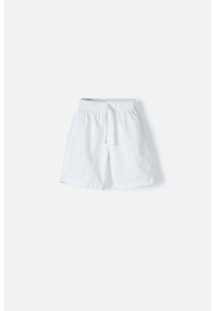 Bermuda De LittleMic Con Cordón Blanco Para Niño 2T A 5T 5T