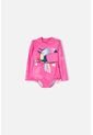 Vestido De LittleMic Rosado Manga Larga Para Niña 2T A 5T 3T de LittleMic