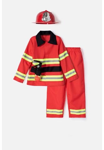 Disfraz Bombero De Littlemic Para Niño De 3T A 4T 4T-5T LittleMic