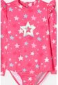 Vestido De Baño De Littlemic Manga Larga Multicolor Para Niña 2T A 5T 5T de LittleMic
