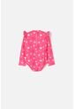Vestido De Baño De Littlemic Manga Larga Multicolor Para Niña 2T A 5T 2T de LittleMic