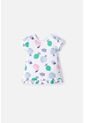 Camiseta De Littlemic Manga Corta Marfil Para Niña 2T A 5T 4T de LittleMic