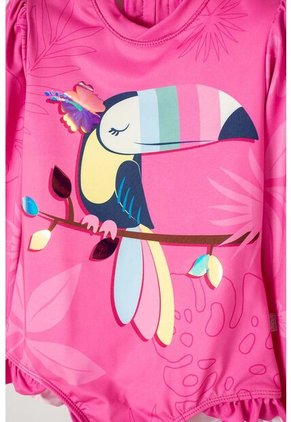 Vestido De LittleMic Rosado Manga Larga Para Niña 2T A 5T 2T