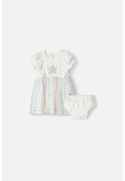 Vestido De LittleMic Con Falda En Tutú Multicolor Para Bebé Niña 18-24