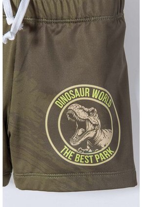 Conjunto De Baño LittleMic Verde De Camiseta Manga Larga Para Niño 2T A 5T 5T