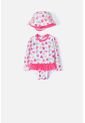 Vestido De Baño LittleMic Con Gorro Azul Y Fucsia Para Bebé Niña 9-12 de LittleMic