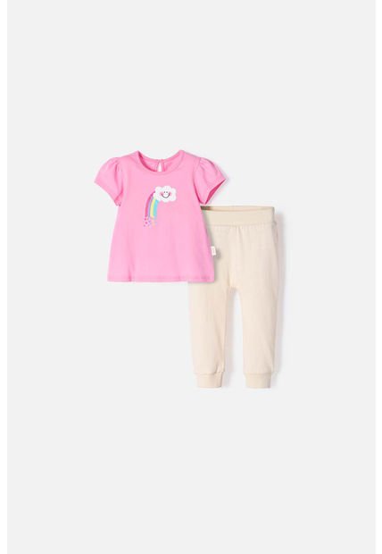 Conjunto De Littlemic Con Pantalón Largo Multicolor Parra Bebé Niña 12-18