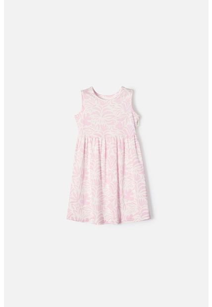 Vestido De LittleMic Marfil Y Rosado Para Niña 2T A 5T 2T